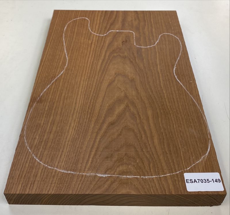Body Swamp Ash, Choco, 2-pcs., edge-glued, 34mm Unique Piece #149